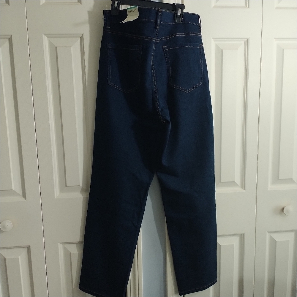 Style & Co Straight Leg Dark Wash Jeans 16S - Picture 5 of 13